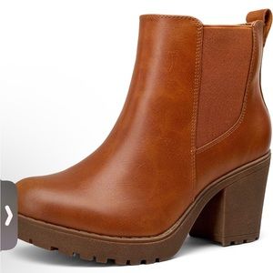 Vepose Women's 999 Fashion Platform Chunky Low Heel